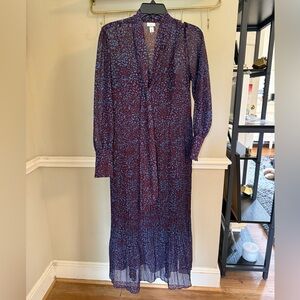 A New Day Purple and Blue Printed Maxi Dress